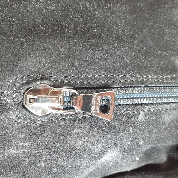 Prada black suede leather heeled boots size 37 size 7 - Picture 10 of 13